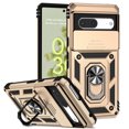 thumbnail image 1 of for Google Pixel 7 Rugged Phone Case with Sliding Camera Cover, Kickstand TPU Bumper Drop Proof Durable Military Grade Protective Case Cover for Google Pixel 7, Gold, 1 of 9