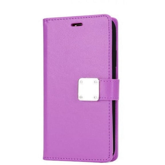 Google Pixel 7 Wallet Case, PU Leather Flip Folio Book Protective Cover with Wrist Strap Multi Credit Card Holder Kickstand Function Men Women Wallet Compatible with Google Pixel 7 2022, Purple
