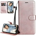thumbnail image 1 of Google Pixel 7 Wallet Phone Case with Card Holder for Women, Pixel 7 Case Luxury Simple Solid Color PU Leather Flip Case Cover for Google Pixel 7 CS Rose Gold, 1 of 9