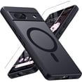 thumbnail image 1 of Google Pixel 7A Case with Screen Protector [Compatible with MagSafe] [Strong Magnetic] Translucent Matte Slim Cover Military Grade Shockproof Tested Phone Case, 1 of 6