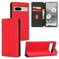 thumbnail image 1 of For Google Pixel 7A Wallet Case with RFID Blocking ID Credit Card Holder, Luxury Diamond Patterned Shiny PU Leather Magnetic Folio Book Flip Kickstand Shockproof Phone Case, Red, 1 of 8