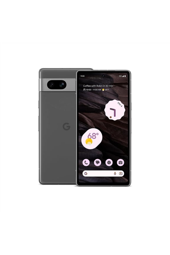 Pixel 7a - 5G smartphone - dual-SIM - RAM 8 GB / Internal Memory 128 GB - OLED display - 6.1" - 2400 x 1080 pixels (90 Hz) - 2x rear cameras 64 MP, 13 MP - front camera 13 MP - charcoal