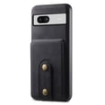 thumbnail image 1 of for Google Pixel 7a Back Case, PU Leather Detachable Card Slot Magnetic Closure Shockproof Kickstand Slim Fit Support Magnetic Car Mount Phone Cover for Google Pixel 7a, Black, 1 of 11