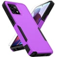 thumbnail image 1 of for Google Pixel 7a Case: Dual Layer Protective Heavy Duty Cell Phone Cover Shockproof Rugged with Screen Protector -  Protection Bumper Tough - Google Pixel 7a 2023, Purple, 1 of 15