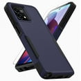 thumbnail image 1 of for Google Pixel 7a Case: Dual Layer Protective Heavy Duty Cell Phone Cover Shockproof Rugged with Screen Protector -  Protection Bumper Tough - Google Pixel 7a 2023, Blue, 1 of 15