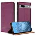 thumbnail image 1 of for Google Pixel 7a Slim Case with Card Holder, Premium PU Leather Wallet Case with Flip Card Slots Kickstand & Magnetic Closure for Google Pixel 7a, Purple, 1 of 6