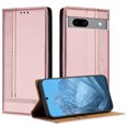 thumbnail image 1 of for Google Pixel 7a Slim Case with Card Holder, Premium PU Leather Wallet Case with Flip Card Slots Kickstand & Magnetic Closure for Google Pixel 7a, Rosegold, 1 of 6
