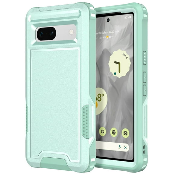 for Google Pixel 8 Case, [Shockproof] [Anti-Dust] [Heavy Duty Military Protection] Protective Anti Scratch Dual Layer Tough Rugged Hybrid Bumper Phone Case Cover for Google Pixel 8, Green