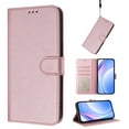 thumbnail image 1 of for Google Pixel 8 Flip Wallet Case, Classic Card Slots RFID Blocking Premium PU Leather Magnetic Clasp Kickstand Shockproof Drop Protective Men Women Rugged Wallet Phone Cover, Rosegold, 1 of 8