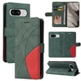 thumbnail image 1 of for Google Pixel 8 PU Leather Wallet Case, Flip Folio Case Book Folding Case with Magnetic Kickstand Card Holders Slots Protective with Lanyard Cover for Google Pixel 8 - Green, 1 of 8
