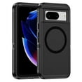 thumbnail image 1 of Google Pixel 8 Phone Case, Phone case Google Pixel 8 Magnetic Case [Compatible with MagSafe] Tough Rugged Matte Slim Shockproof Anti-Fingerprint Anti-Scratch Protective Cover, Black, 1 of 8