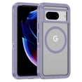 thumbnail image 1 of Google Pixel 8 Phone Case, Phone case Google Pixel 8 Magnetic Case [Compatible with MagSafe] Tough Rugged Matte Slim Shockproof Anti-Fingerprint Anti-Scratch Protective Cover, Light Purple, 1 of 8