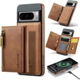 thumbnail image 1 of for Google Pixel 8 Phone Protective Case, Magnetic Detachable Card Holder, Wireless Charging Back Cover, Soft Lining Outer Shell Compatible with Magsafe, Coin Purse with Stand, 1 of 8