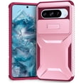 thumbnail image 1 of for Google Pixel 8 Pro Case with Built-in Camera Lens Slide Cover, Heavy-Duty Shockproof Rugged Case Heavy Duty Bumper Shockproof Phone Cover for Google Pixel 8 Pro,Pink, 1 of 7