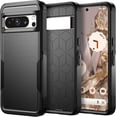 thumbnail image 1 of for Google Pixel 8 Pro Case, Heavy Duty Shockproof Military Grade Proof Bumper Protection Anti-Fingerprint Rugged Defender Protective Phone Case Cover for Google Pixel 8 Pro (Black), 1 of 7
