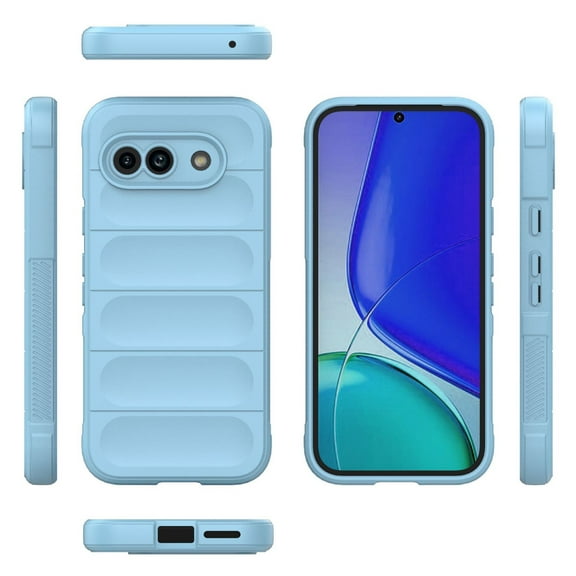 for Google Pixel 8 Pro Case, Liquid Silicone Soft Gel Rubber Slim Cover with Microfiber Cloth Lining Cushion Shockproof Full Body Protective Case for Google Pixel 8 Pro,Blue