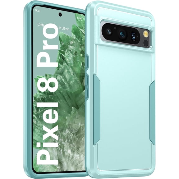 for Google Pixel 8 Pro Case,Pixel 8 Pro Case [Heavy Duty Protection][15FT Military Grade Defense] Shockproof Anti-Scratch Anti-Slip Daily-Use Phone Case for Google Pixel 8 Pro 6.7 inch-Teal