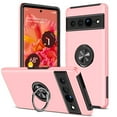 thumbnail image 1 of for Google Pixel 8 Pro Case with Ring Stand, 360° Rotatable Ring Holder Magnetic Kickstand, 2-Layer Heavy Duty Shockproof Rugged Hybrid Hard PC Soft Rubber Case for Google Pixel 8 Pro, Rosegold, 1 of 7
