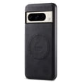 thumbnail image 1 of for Google Pixel 8 Pro PU Leather Case Compatible with Mag-Safe, Slim Vintage Luxury PU Non-Slip Grip Shockproof Bumper Protective Cover Magnetic Phone Case for Google Pixel 8 Pro, Black, 1 of 4