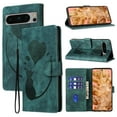 thumbnail image 1 of for Google Pixel 8 Pro Phone Case Wallet Flip Cases,Cute Cat & Heart Patterned,Retro PU Leather Kickstand,Card Holder,Wrist Strap,Magnetic Closure,Shockproof Cover For Google Pixel 8 Pro, Green, 1 of 12