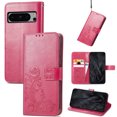 thumbnail image 1 of for Google Pixel 8 Pro Wallet Case, [Flower Embossed] Premium PU Leather Flip Protective Case Cover with Card Holder and Stand with Wrist Strap for Google Pixel 8 Pro, Rose, 1 of 6