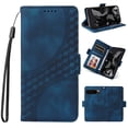 thumbnail image 1 of for Google Pixel 8 Pro Wallet Case, Pattern PU Leather Purse Phone Case with [Credit Card Slots] [Wrist Strap] Flip Stand Shockproof Full Body Protective Cover for Google Pixel 8 Pro, Blue, 1 of 10