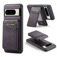 thumbnail image 1 of for Google Pixel 8A Case [Compatible with MagSafe] with Removable Card Holder Magsafe case Wallet 2 in 1 Detachable Back Cards Slot Premium PU Leather Magnetic Car Holder Mount case, Purple, 1 of 10