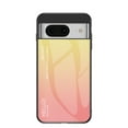thumbnail image 1 of for Google Pixel 8A Case [Military Grade Shockproof] Stylish Tempered Glass Back Luxury Slim Protective Two Layers Hard PC+Soft Silicone Rugged Women Men Anti-Scratch Cover,Yellow, 1 of 10