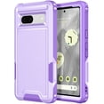 thumbnail image 1 of for Google Pixel 8A Case, [Shockproof] [Anti-Dust] [Heavy Duty Military Protection] Protective Anti Scratch Dual Layer Tough Rugged Hybrid Bumper Phone Case Cover for Google Pixel 8A, Purple, 1 of 8