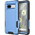 thumbnail image 1 of for Google Pixel 8A Case, [Shockproof] [Anti-Dust] [Heavy Duty Military Protection] Protective Anti Scratch Dual Layer Tough Rugged Hybrid Bumper Phone Case Cover for Google Pixel 8A, Blue, 1 of 8