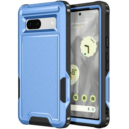 for Google Pixel 8A Case, [Shockproof] [Anti-Dust] [Heavy Duty Military Protection] Protective Anti Scratch Dual Layer Tough Rugged Hybrid Bumper Phone Case Cover for Google Pixel 8A, Blue