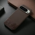 thumbnail image 1 of for Google Pixel 8A Case, Slim Plain PU Leather Thin Hard PC Bumper Anti-Slip Scratch Resistant Shockproof Military Grade Protective Phone Cover Case for Google Pixel 8A, Darkbrown, 1 of 9