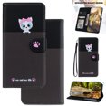 thumbnail image 1 of For Google Pixel 8A Cute Animal Pattern Wallet Case,Color Matching Premium PU Leather Shockproof Magnetic Flip Kickstand Credit Card Slots Slim Phone Case with Wrist Strap, Darkgray, 1 of 8