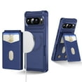 thumbnail image 1 of for Google Pixel 8A Phone Case Card Holder with Compatible with MagSafe Magnetic RFID Blocking PU Leather Flip Kickstand Detachable 2-in-1 Wallet Case For Google Pixel 8A,Darkblue, 1 of 8