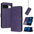 thumbnail image 1 of For Google Pixel 8A phone Wallet Case, PU Leather Flip Phone Case Wallet Cover with Card Slot Holder Kickstand with Hand Strap for Google Pixel 8A Shockproof Rugged Phone Case,Purple, 1 of 13