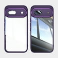 thumbnail image 1 of for Google Pixel 8a Case Clear Slim, [Built in Lens Protector] [Non Yellowing] TPU Bumper Transparent Back Hard Shell Shockproof Thin for Men Women for Google Pixel 8a, Darkpurple, 1 of 5