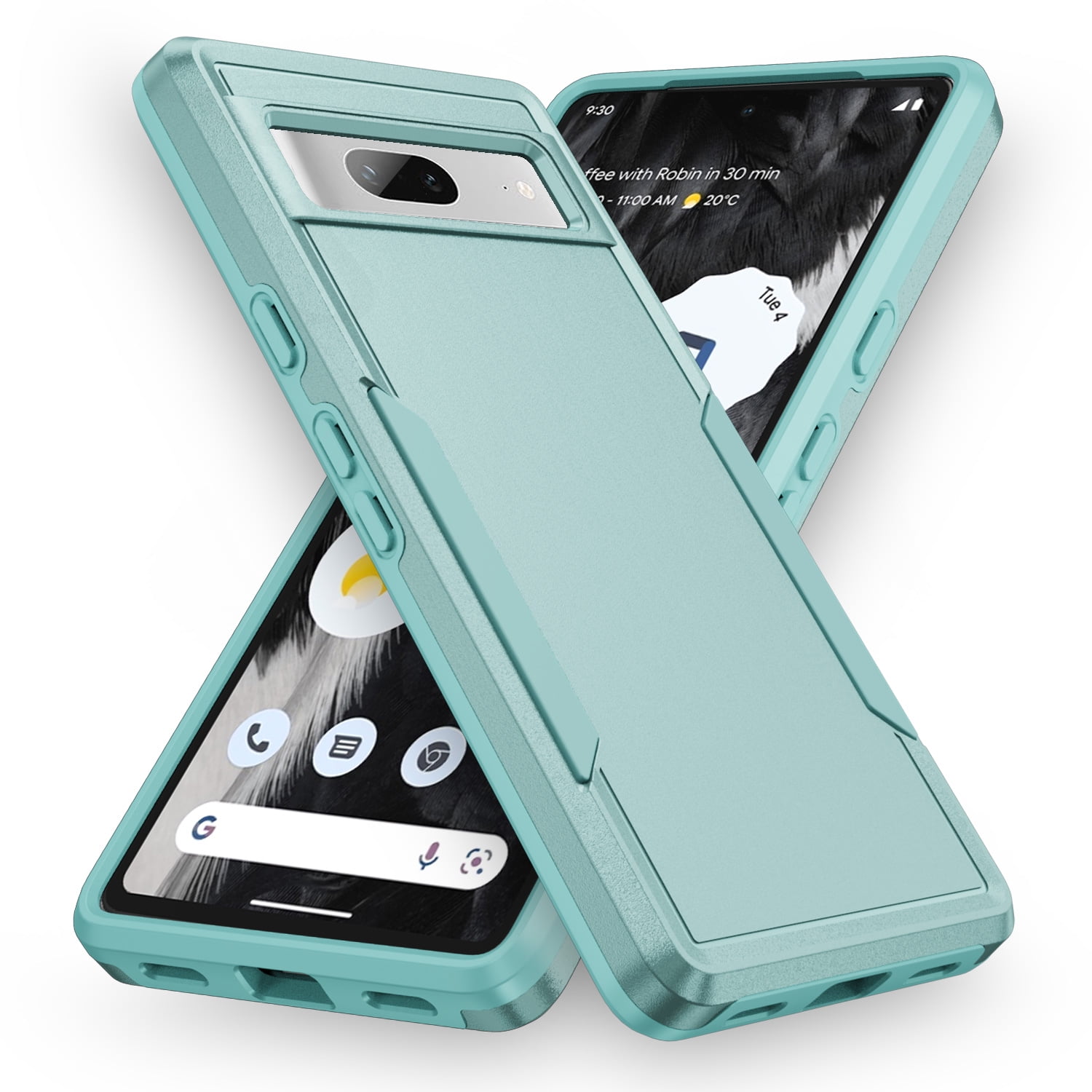 for Google Pixel 8a Case, Dual Layers Shell Hard PC + Soft TPU Back ...