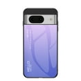 thumbnail image 1 of for Google Pixel 8a Case,Tempered Glass Gradient Color Pattern + TPU Frame Hybrid Slim case for Google Pixel 8a, Case Anti-Scratch Anti-Drop Anti-fingerprint, Lightpurple, 1 of 10