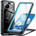 thumbnail image 1 of for Google Pixel 8a Case Waterproof, Built-in Lens & Screen Protector[Full Body Shockproof][Military Drop Proof][Dustproof][IP68 Underwater] Protective Cover for Pixel 8A 6.1”-Blue/Clear, 1 of 15