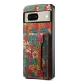 thumbnail image 1 of for Google Pixel 8a Luxury Premium PU Leather + TPU Case with 3 Card Slots, Kickstand Back Case Floral Pattern Skin-Friendly Shock-resistance Cover for Google Pixel 8a, Spring, 1 of 6
