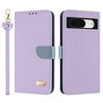 thumbnail image 1 of for Google Pixel 8a Wallet Case, Magnetic Closure & Adjustable Kickstand & Card Slots & Shoulder Strap & Wrist Strap Full Body Protection Rugged Phone Case for Google Pixel 8a, Purple, 1 of 10