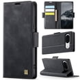 thumbnail image 1 of for Google Pixel 8a Wallet Case with RFID Blocking, 3 Card Slots & Cash Pocket, Kickstand PU Leather Magnetic Closure Full Body Protective Flip Cover, Classic Design for Men and Women, Black, 1 of 11