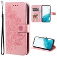 thumbnail image 1 of for Google Pixel 8a Wallet Case for Women, with Card Holder Embossed Mandala Flower Flip PU Leather Magnetic Protective Kickstand Cover with Lanyard for Google Pixel 8a, Rosegold, 1 of 9