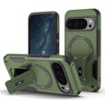 thumbnail image 1 of for Google Pixel 9 / 9 Pro 6.3-inch Case [Compatible with MagSafe] Built in Invisible Stand, Military Grade Shockproof Soft TPU Protective Cover Case,Green,For Pixel 9 / 9 Pro, 1 of 8