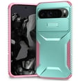 thumbnail image 1 of for Google Pixel 9 / 9 Pro Case with Built-in Camera Lens Slide Cover, Heavy-Duty Shockproof Rugged Case Heavy Duty Bumper Shockproof Phone Cover for Google Pixel 9 / 9 Pro,Green, 1 of 7
