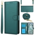 thumbnail image 1 of for Google Pixel 9 / 9 Pro Case with Card Slots and Shoulder Strap, Crossbody Lanyard Purse Cover Flip Stand Premium PU Leather Folio Phone Wallet Case for Google Pixel 9 / 9 Pro Women Girls, Green, 1 of 9