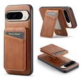 thumbnail image 1 of for Google Pixel 9 / 9 Pro Case [Compatible with MagSafe] with Removable Card Holder Magsafe case Wallet 2 in 1 Detachable Back Cards Slot Premium PU Leather Magnetic Car Holder Mount case, Brown, 1 of 10