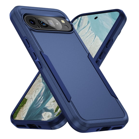 For Google Pixel 9 / 9 Pro Case, Google Pixel 9 / 9 Pro Case Dual Layer Hard PC Soft TPU Bumper Full Body Shockproof Strong and Durable Phone Case for Google Pixel 9 / 9 Pro,Dropproof,Dust-Proof,E