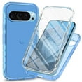 thumbnail image 1 of for Google Pixel 9 / 9 Pro Case, Google Pixel 9 / 9 Pro Phone Case with Built-in Screen Protector Clear Slim Back Cover Shockproof Rugged Heavy Duty Bumper Full Body Protective Case, Blue, 1 of 5