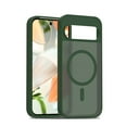 thumbnail image 1 of for Google Pixel 9 / 9 Pro Case: Magnetic Translucent Matte Shockproof Slim Compatible with MagSafe - Military Grade Drop Proof Hard Back Anti-Fingerprint Protective Cell Phone Cover,Darkgreen, 1 of 6